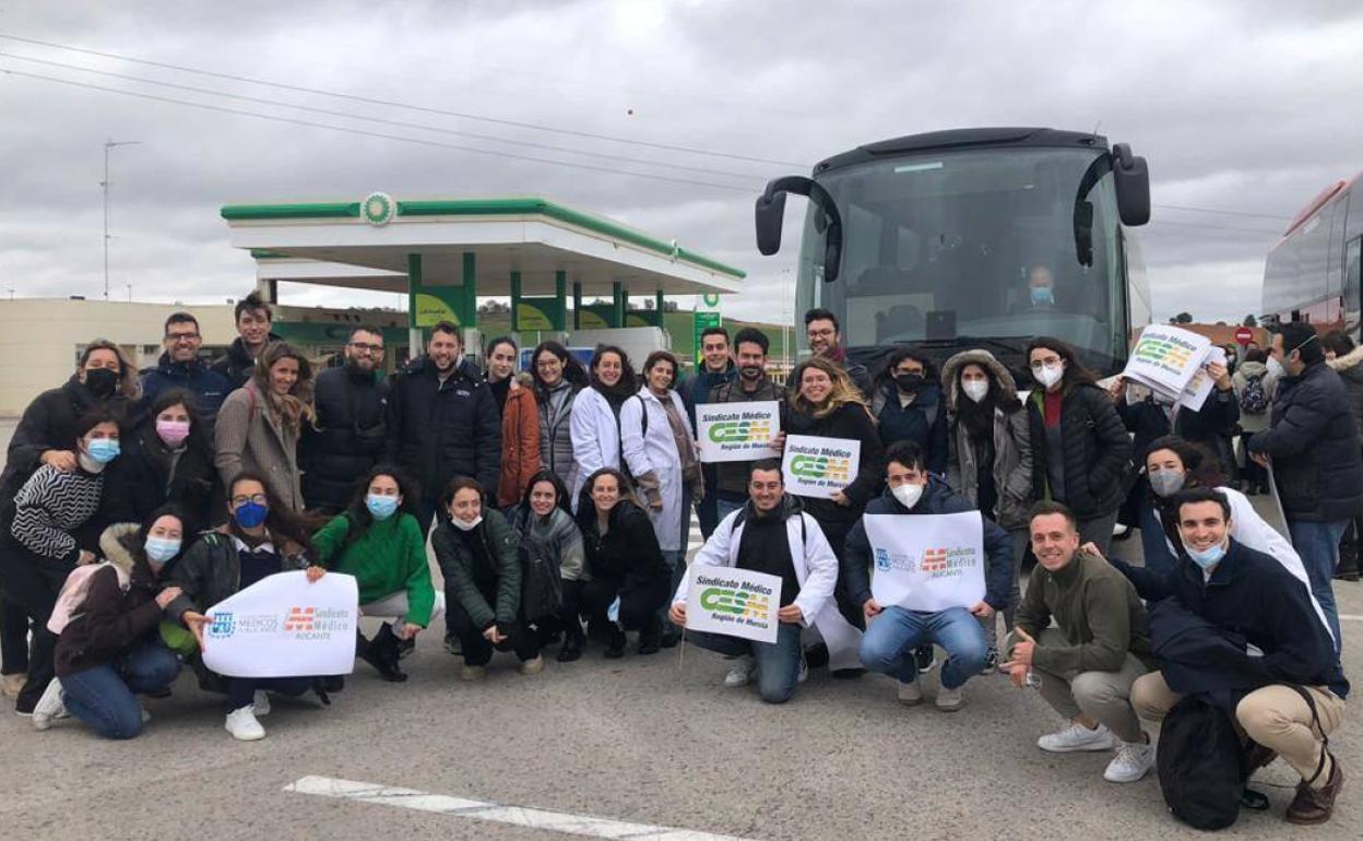 MIR de la Comunitat, de camino a Madrid para participar en la protesta.