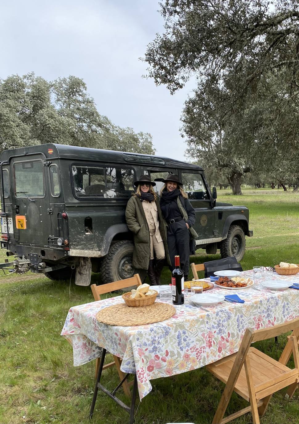 Judith Cardona y Rosa García en el Parque Natural de Monfraüe, Extremadura.