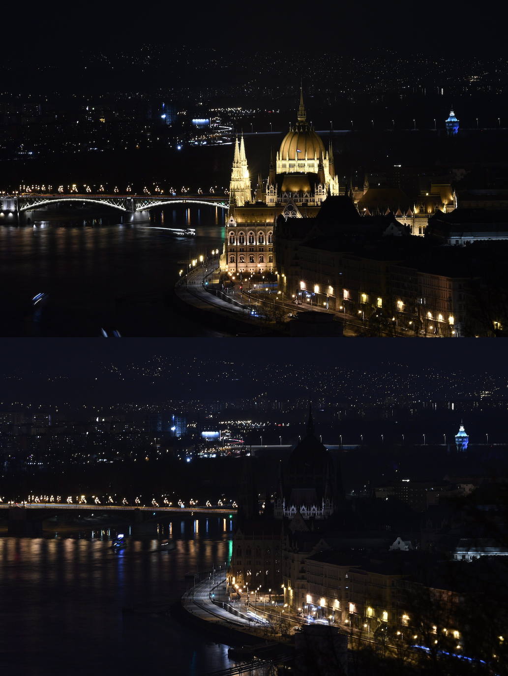 Margaret Bridge y el Parlamento de Budapest 