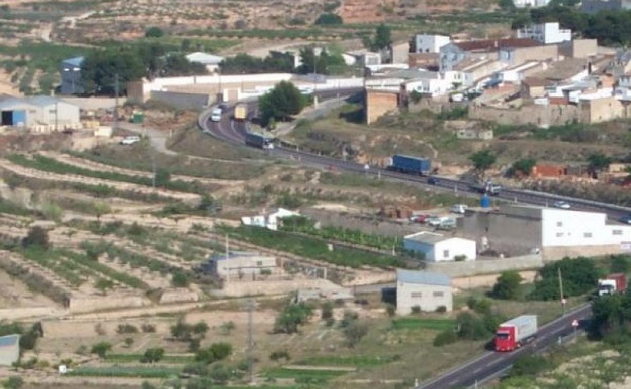 Infraestructuras en el término municipal de La Font de la Figuera. 