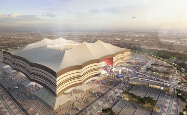 El estadio Al Bayt, sede del España-Alemania. 