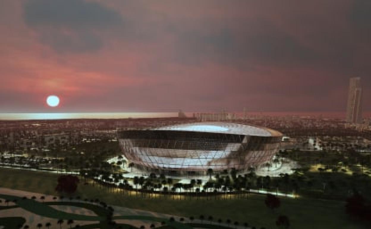 El estadio de Lusail que albergará la final del Mundial el 18 de diciembre. 