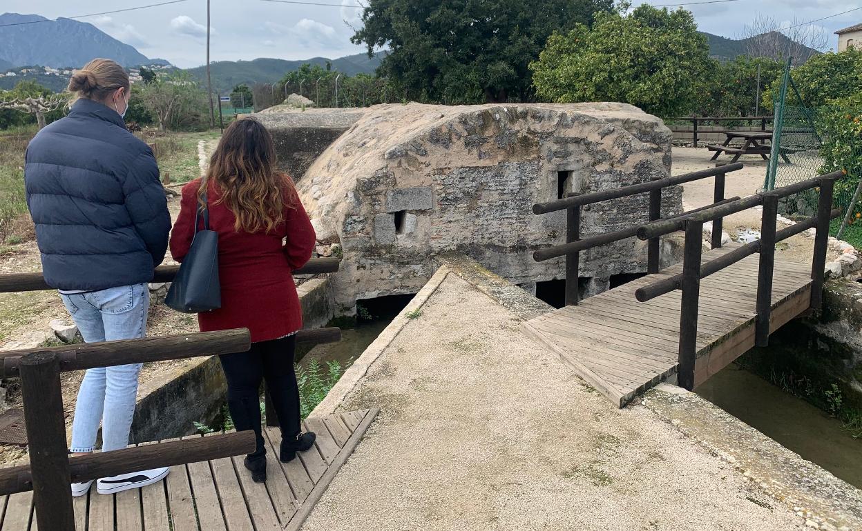 Partidor de agua de la Casa Fosca de Potries, construido en el siglo XV. 