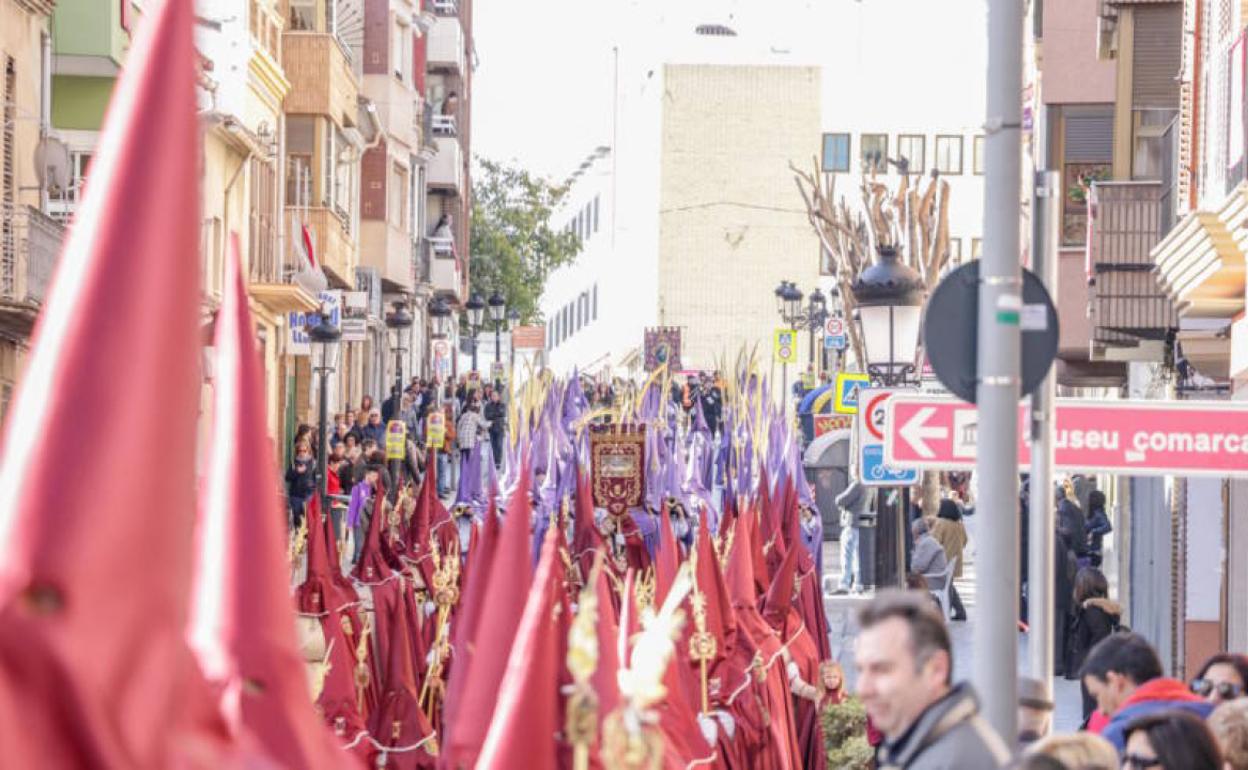 La celebración del Domingo de ramos en Torrent. 