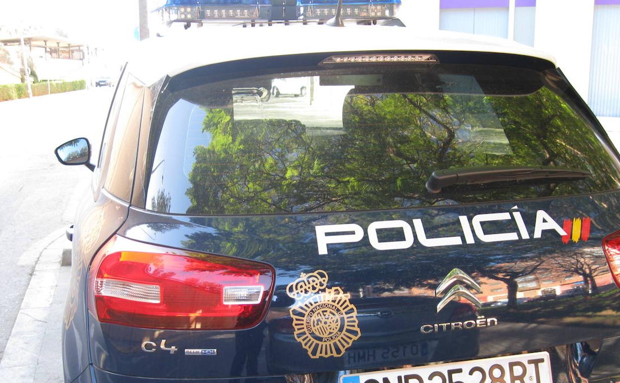 Un vehículo de la Policía Nacional. 