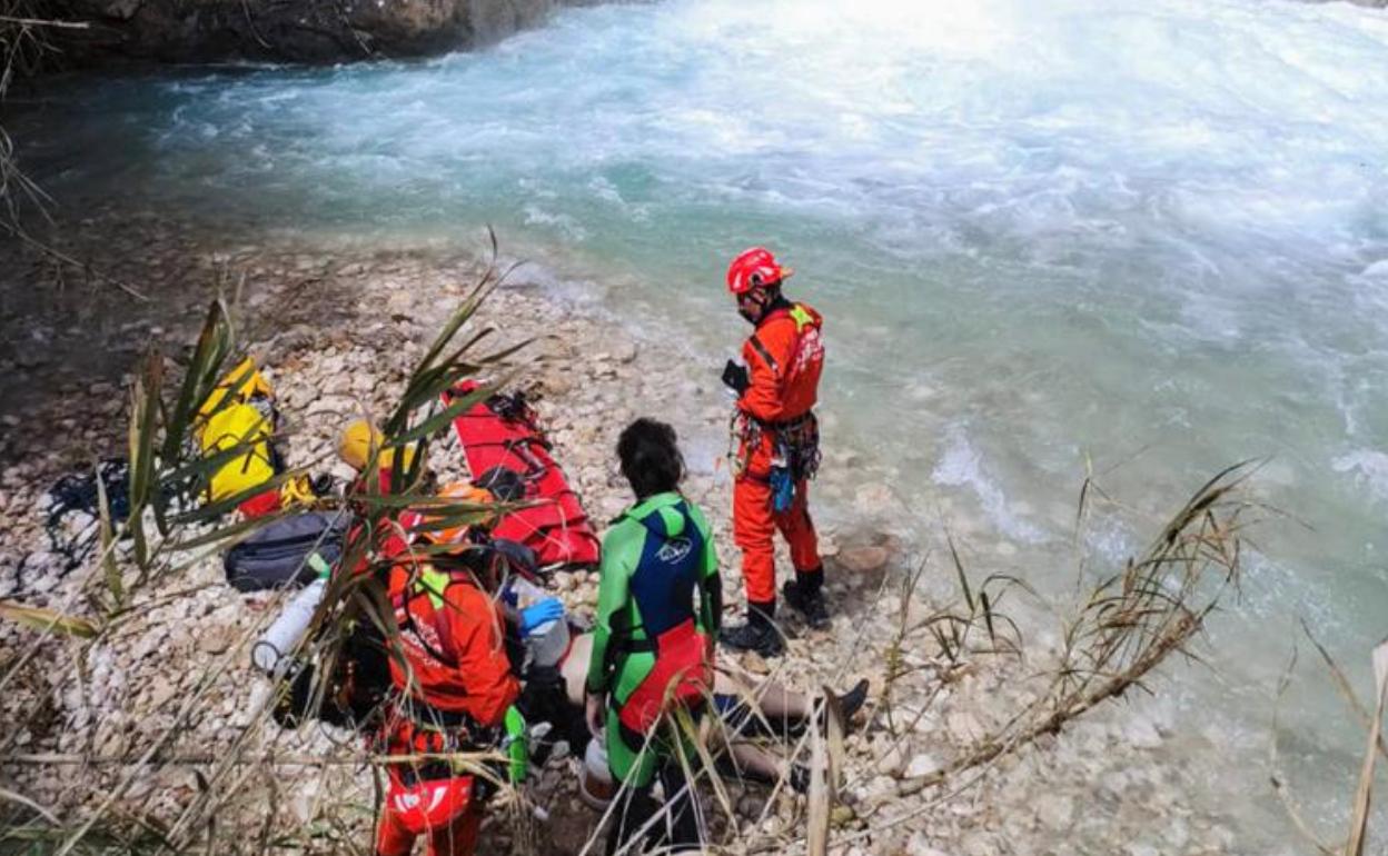 Imagen del operativo de rescate