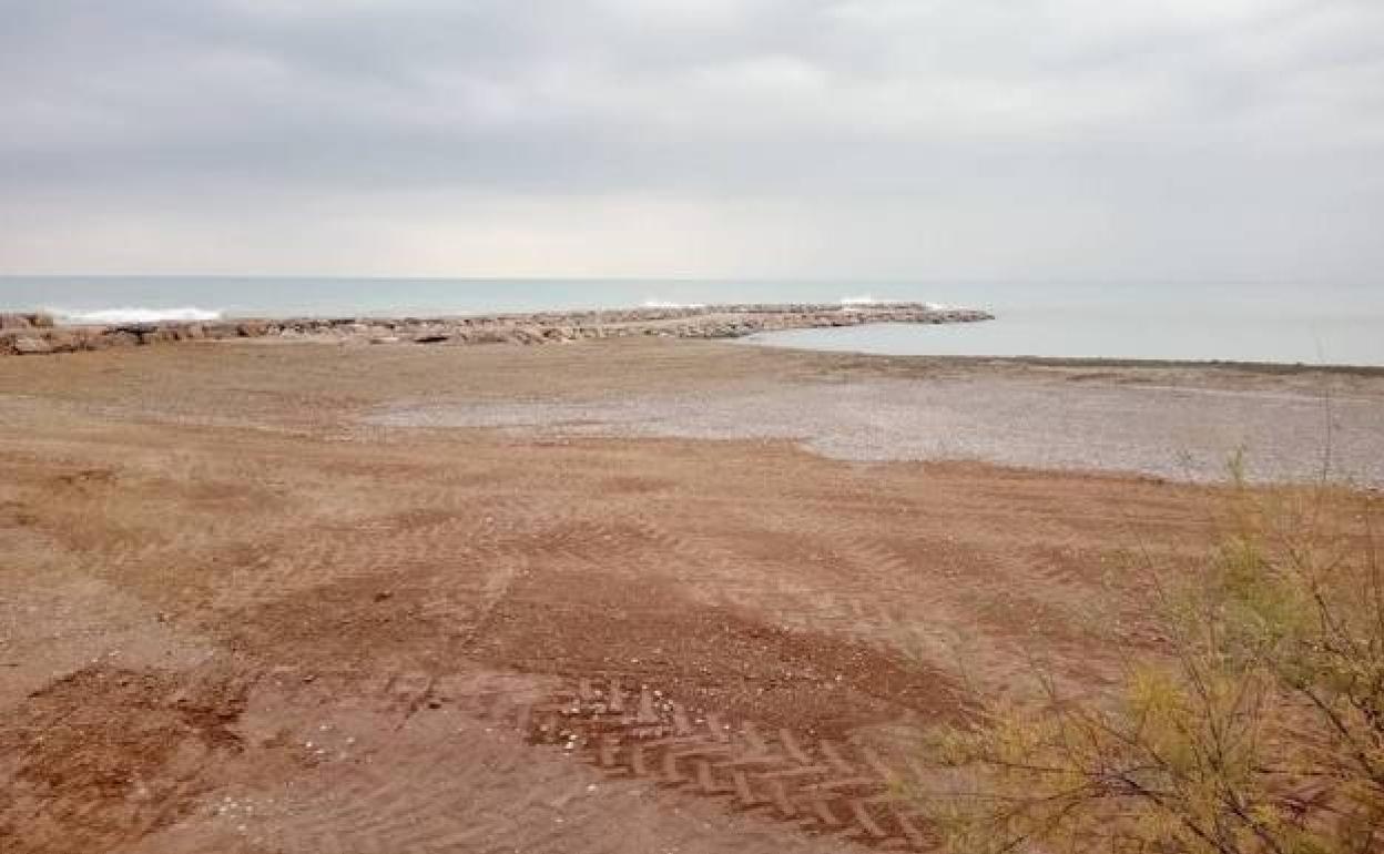 Una playa de Sagunto. 