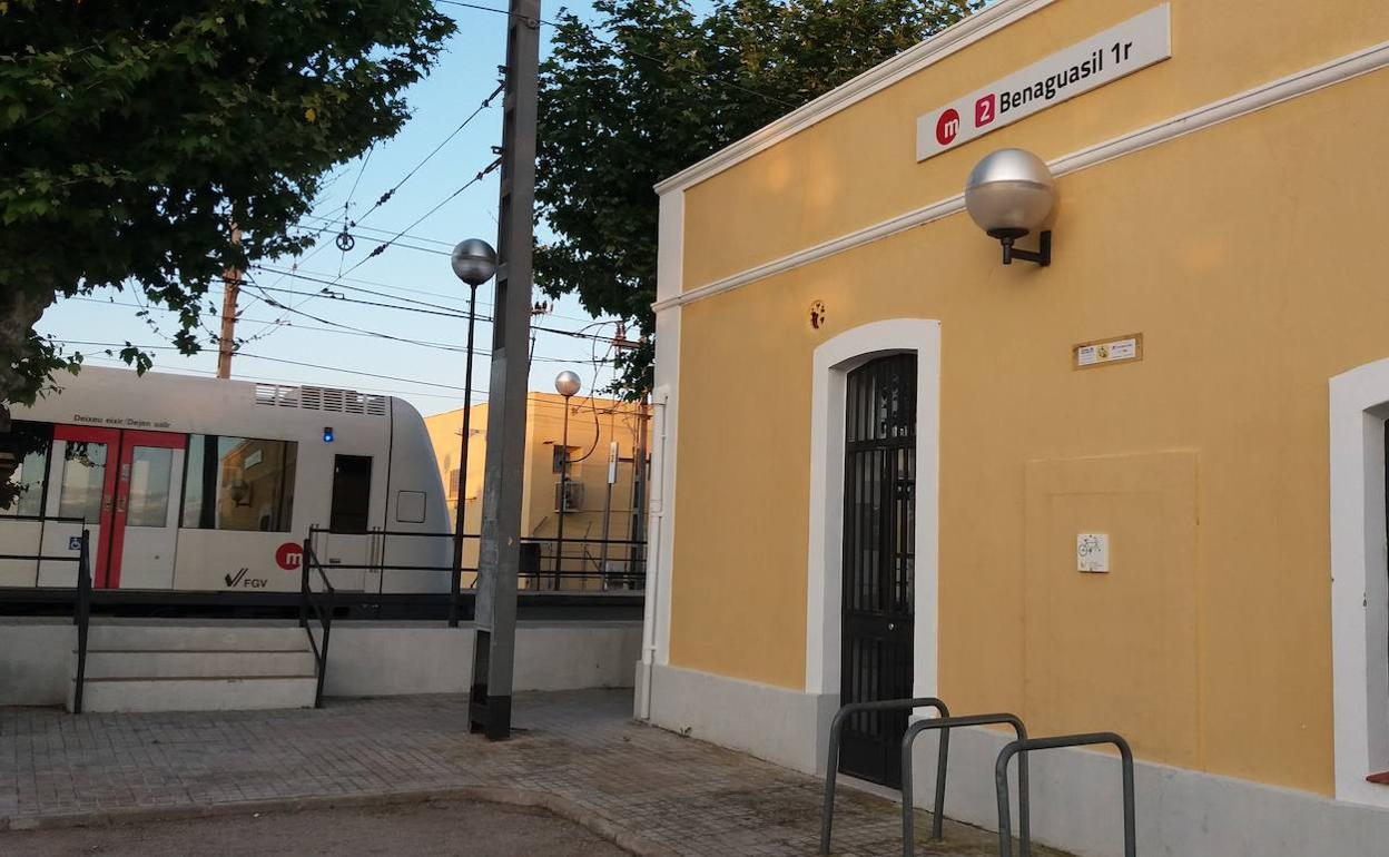 La estación de Benaguasil. 