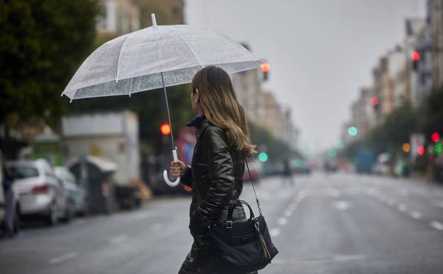 Días de lluvia en Valencia. 