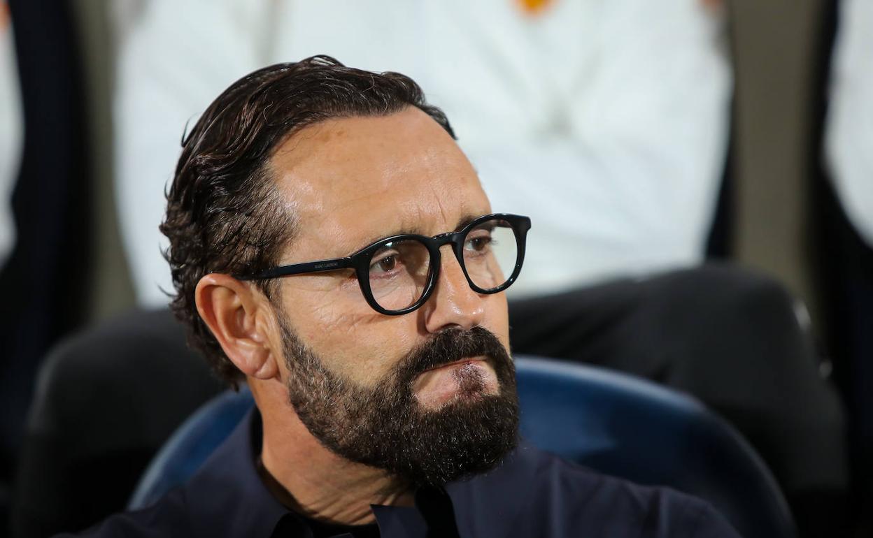 José Bordalás vivió en el Estadio de la Cerámica el último partido antes de la primera final de su vida. 