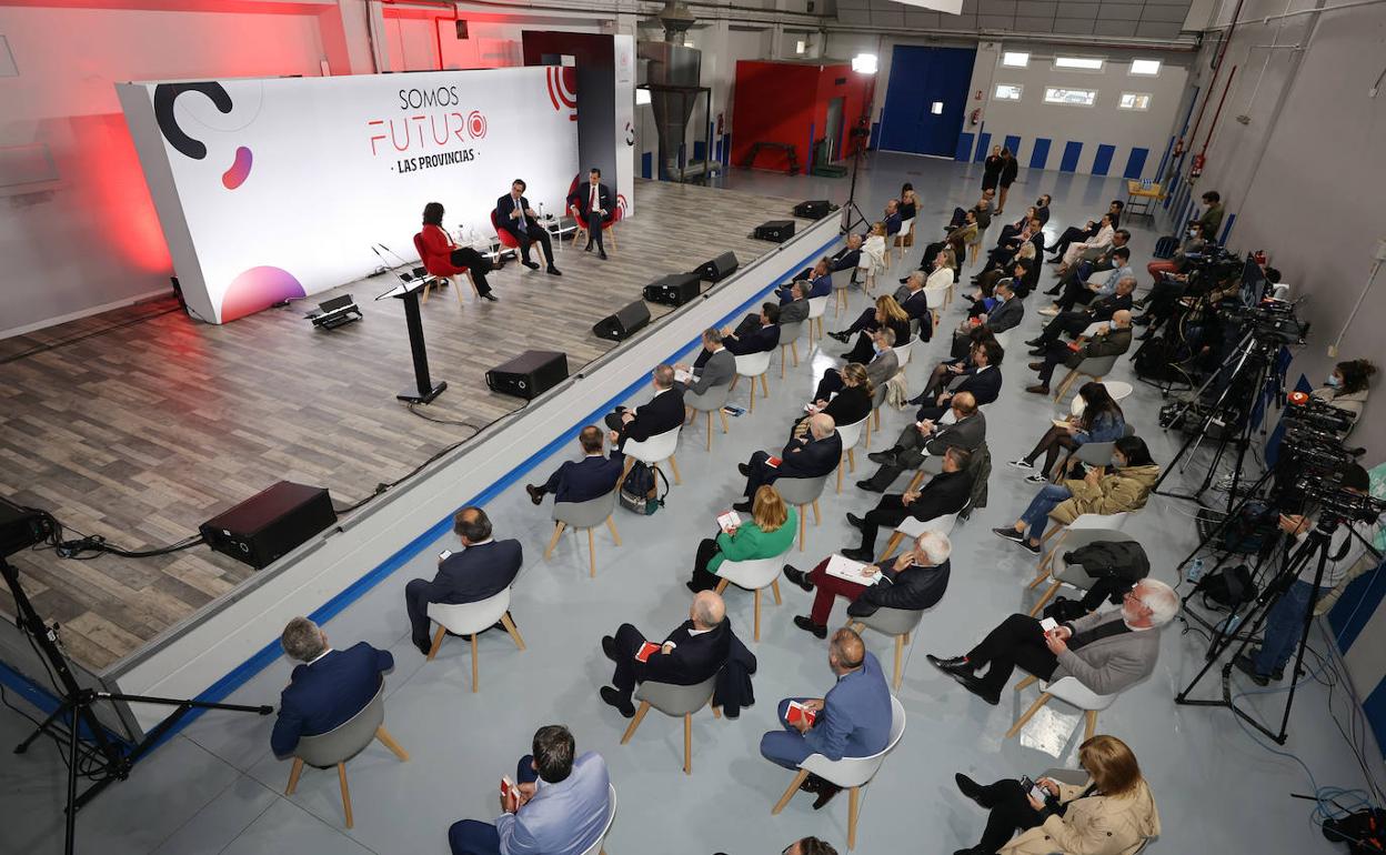 Antonio Garamendi durante el foro organizado por LAS PROVINCIAS. 