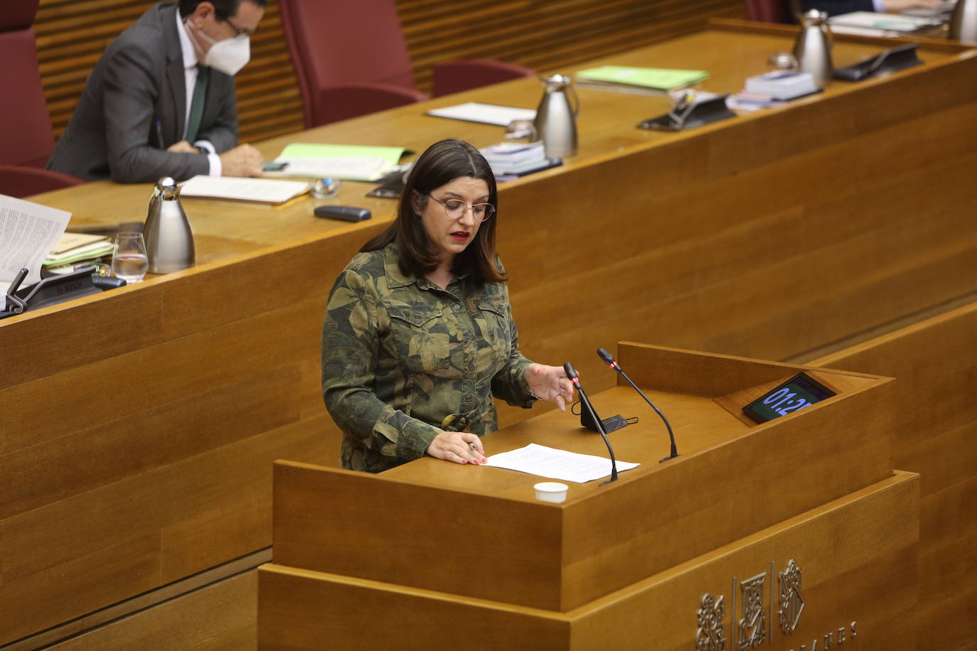 Imágenes del pleno de Les Corts del 20 de abril de 2022. 