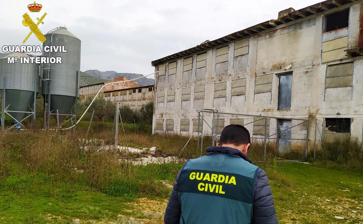 Instalaciones de dónde fue robado el cable en Pinet. 