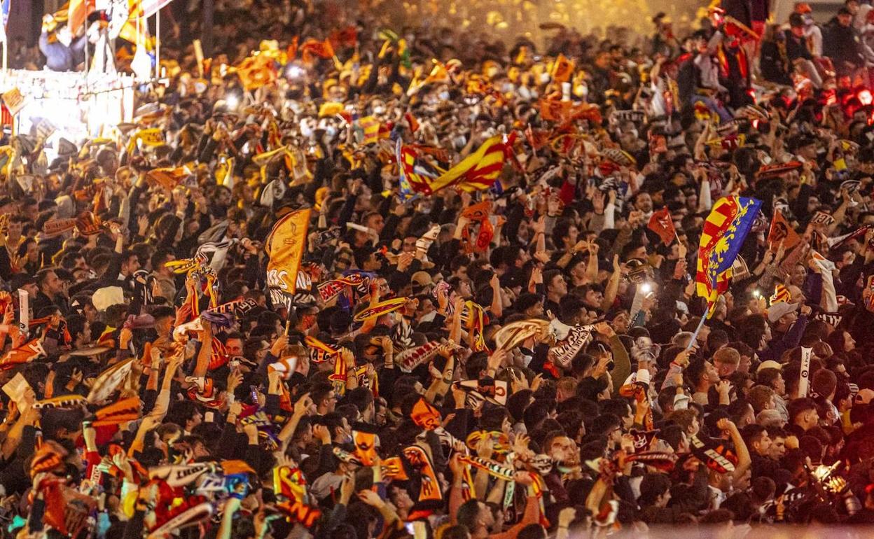 La afición del Valencia CF. 