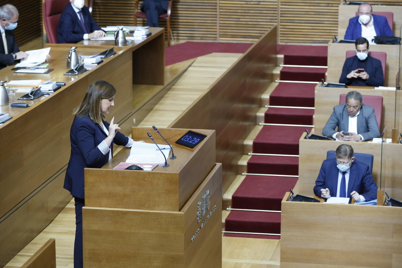 Sesión de control en Les Corts (21/04/2022). 