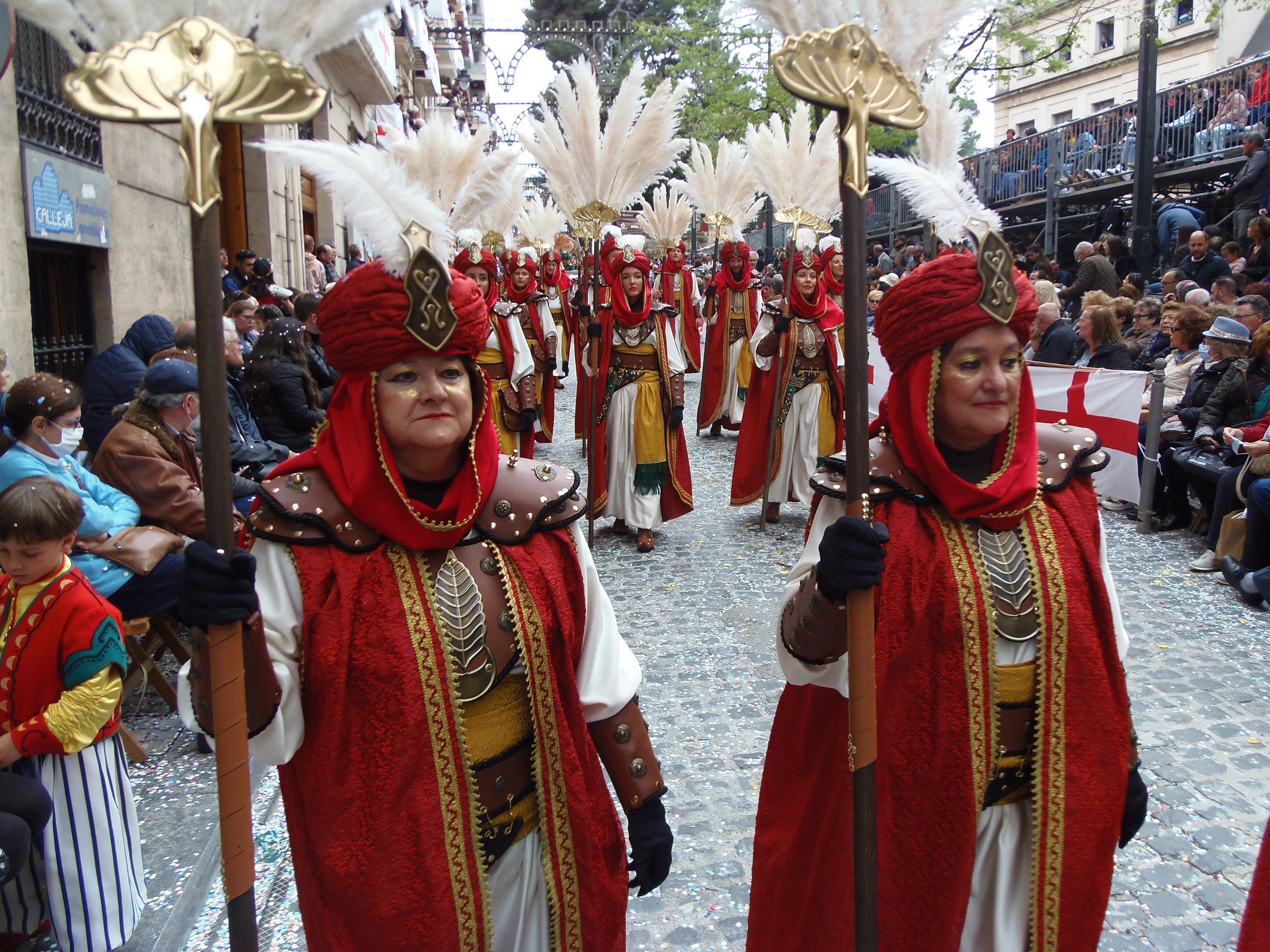 Parte del desfile de la capitanía mora.