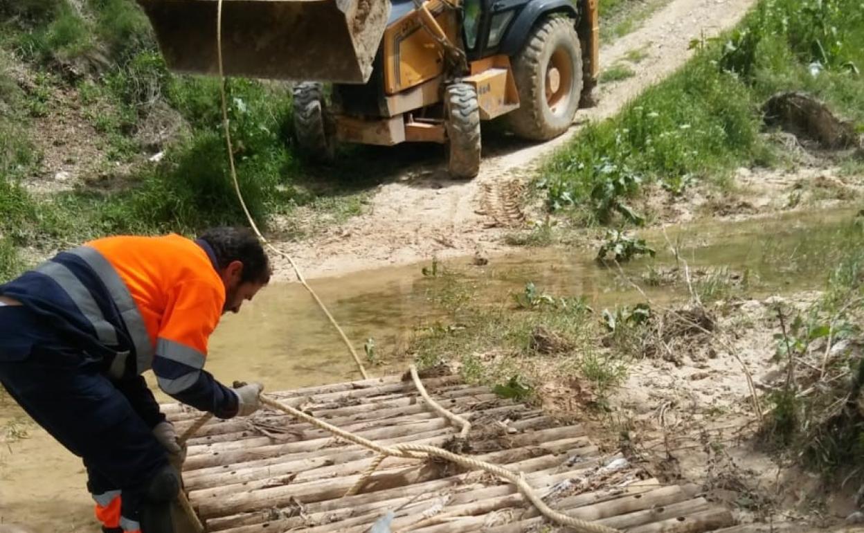 La lluvia ha dejado impracticables algunos senderos. 