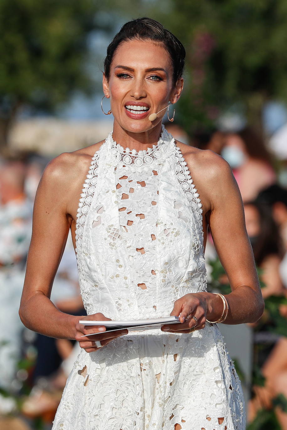 Nieves Álvarez, presentadora, modelo y portavoz española de los votos de Eurovisión. 