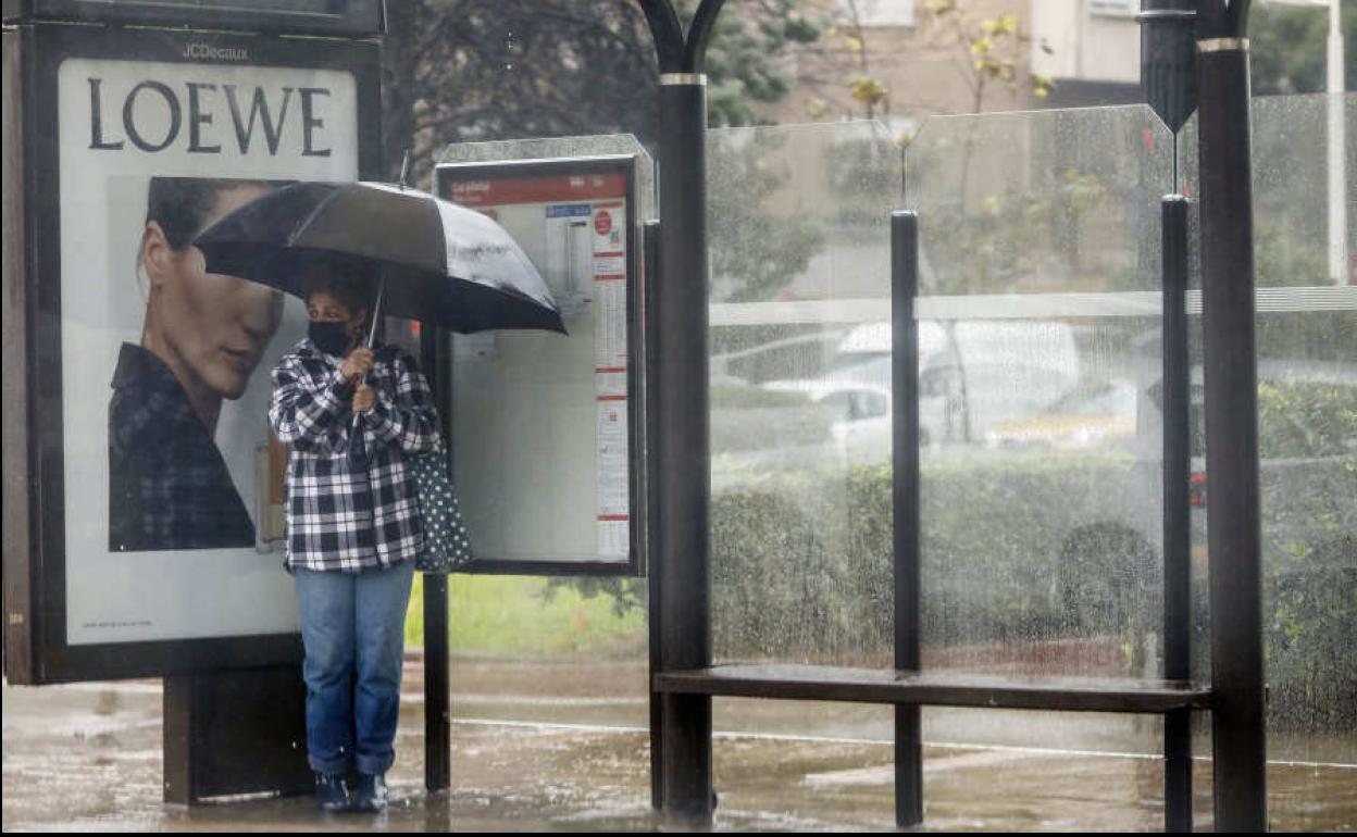 Lluvia en Valencia.