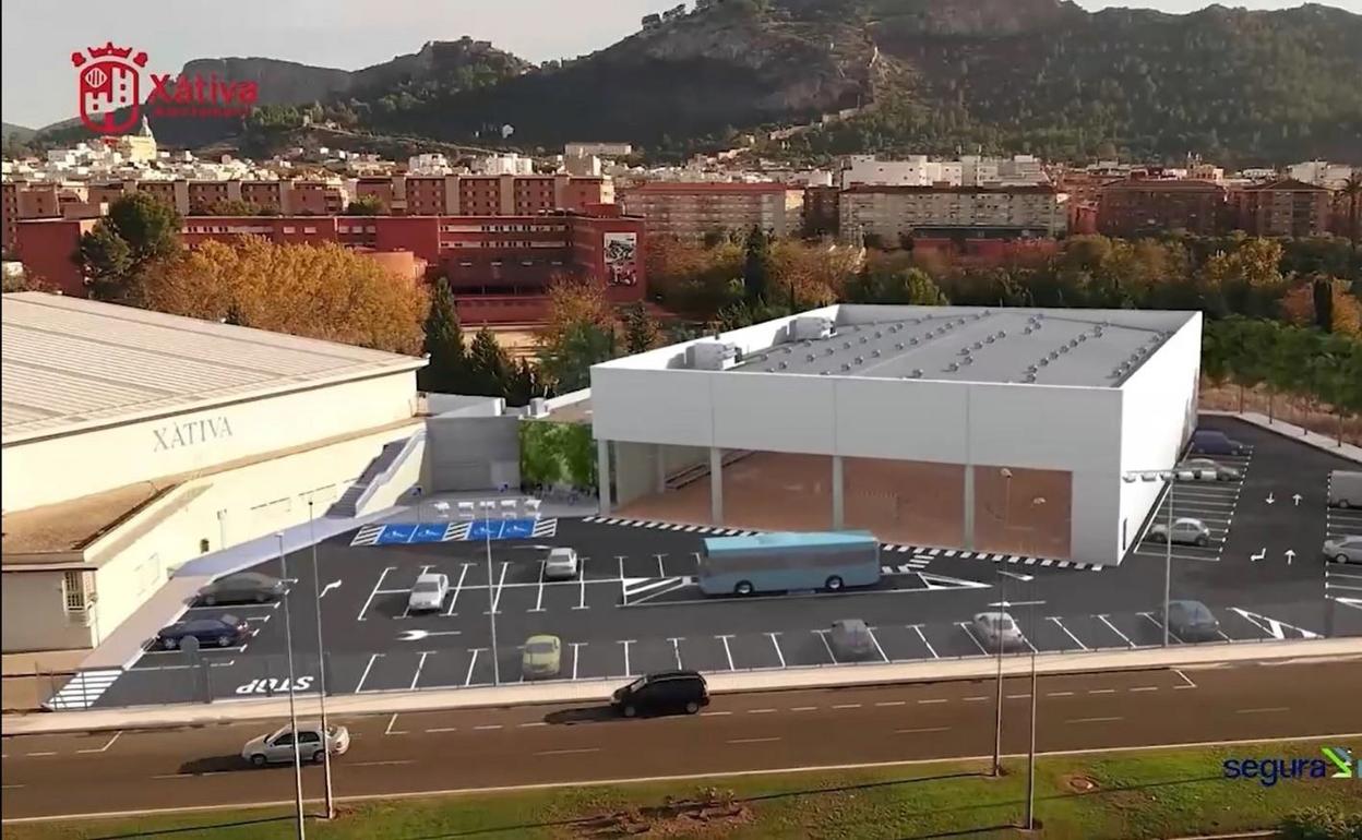 Recreación del nuevo edificio del pabellón Francisco Ballester. 