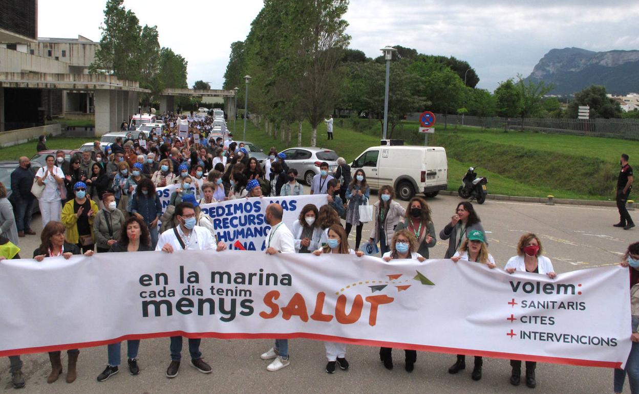 El comité de empresa de Marina Salud cifra en cerca del 80% el seguimiento de la huelga