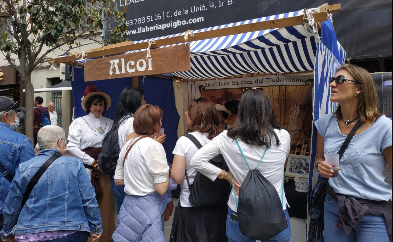 'Stand' de Alcoi en la Feria de Terrassa. 