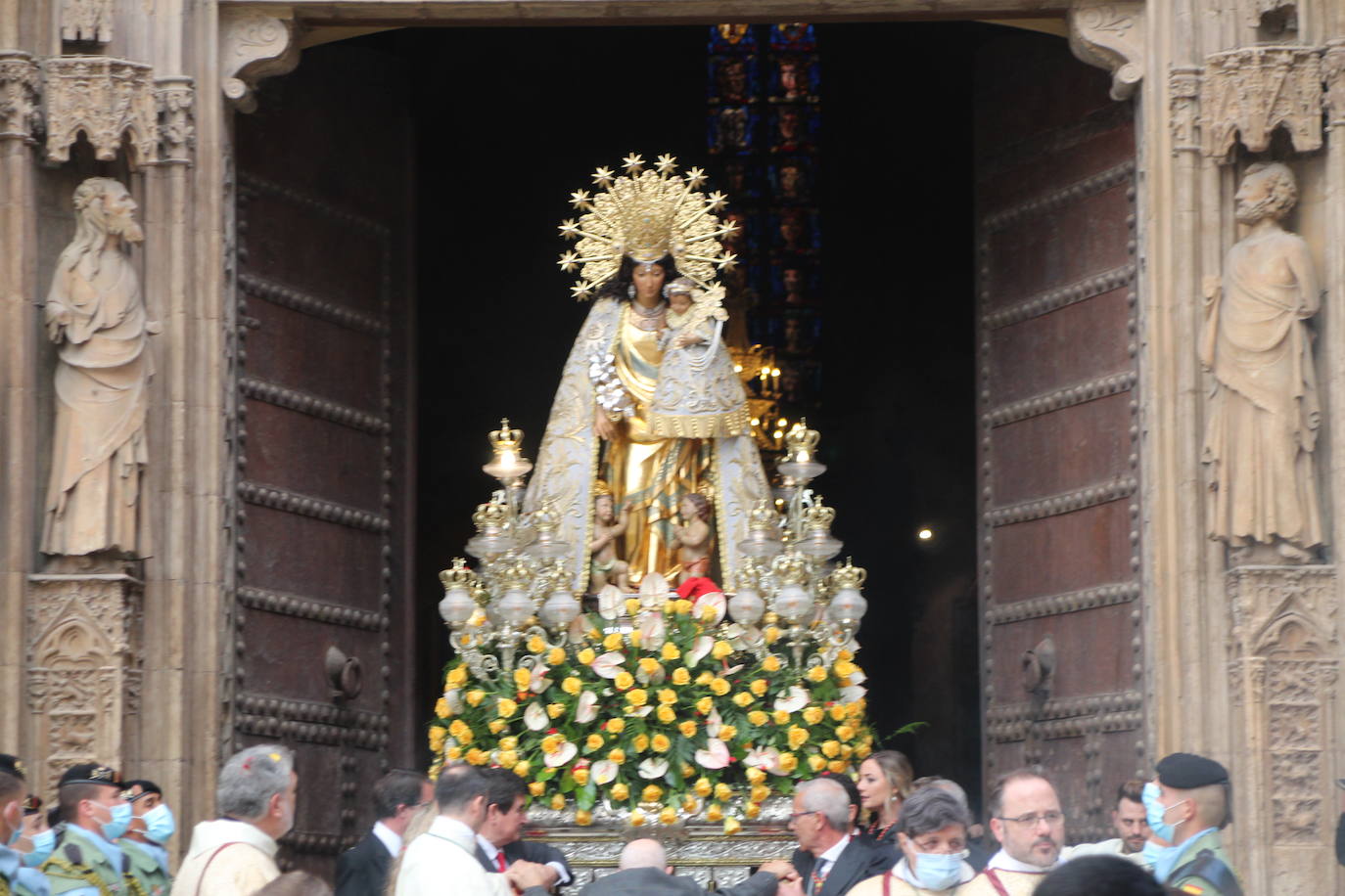 La patrona de Valencia vuelve a procesionar por el centro de la ciudad con dos cambios en el recorrido