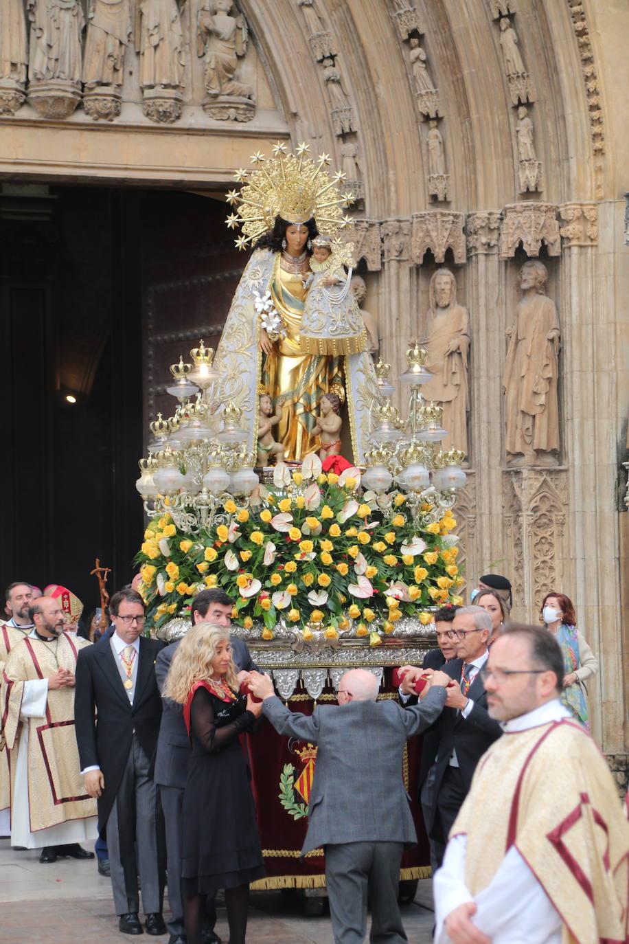 La patrona de Valencia vuelve a procesionar por el centro de la ciudad con dos cambios en el recorrido