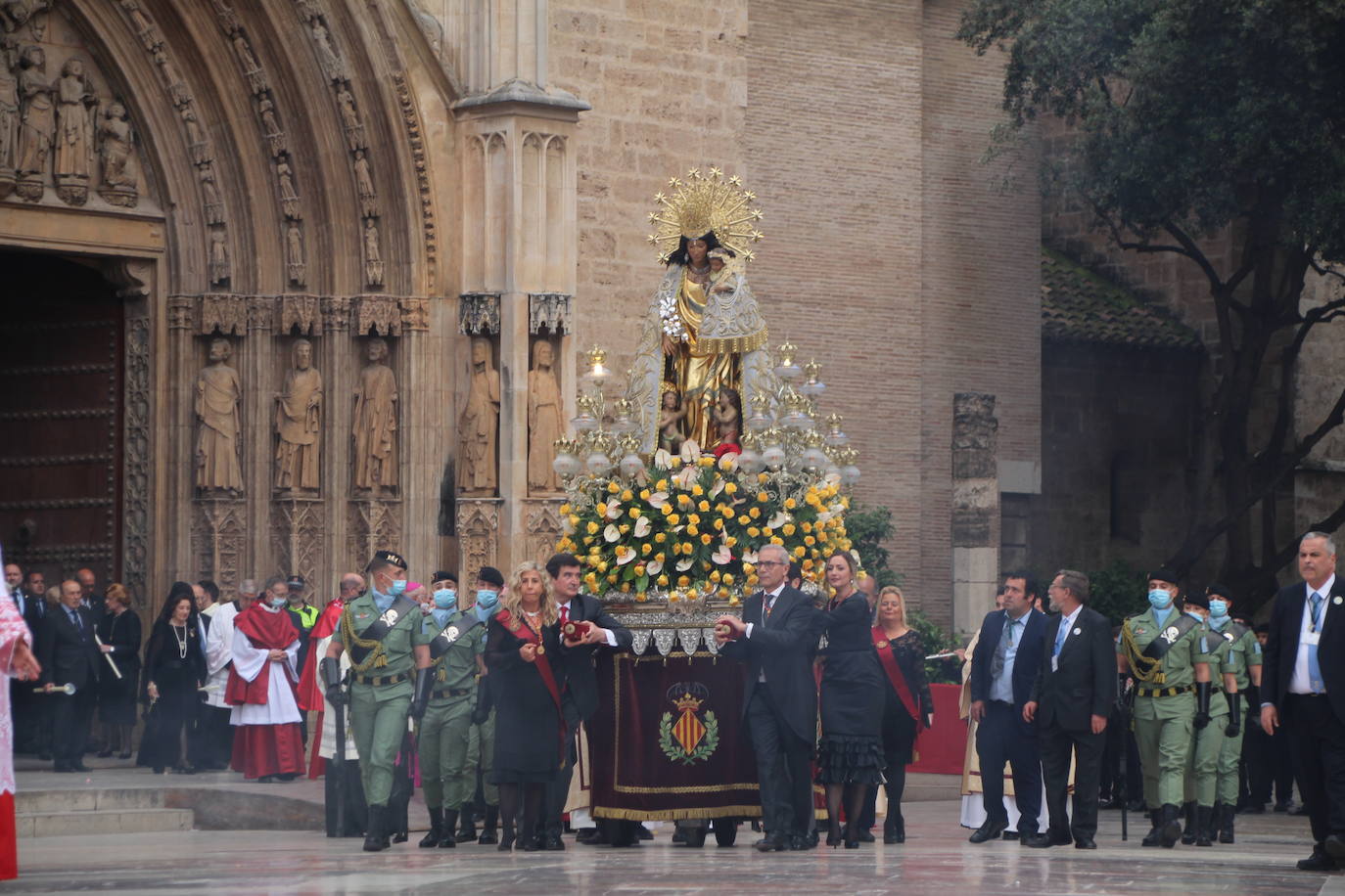 La patrona de Valencia vuelve a procesionar por el centro de la ciudad con dos cambios en el recorrido