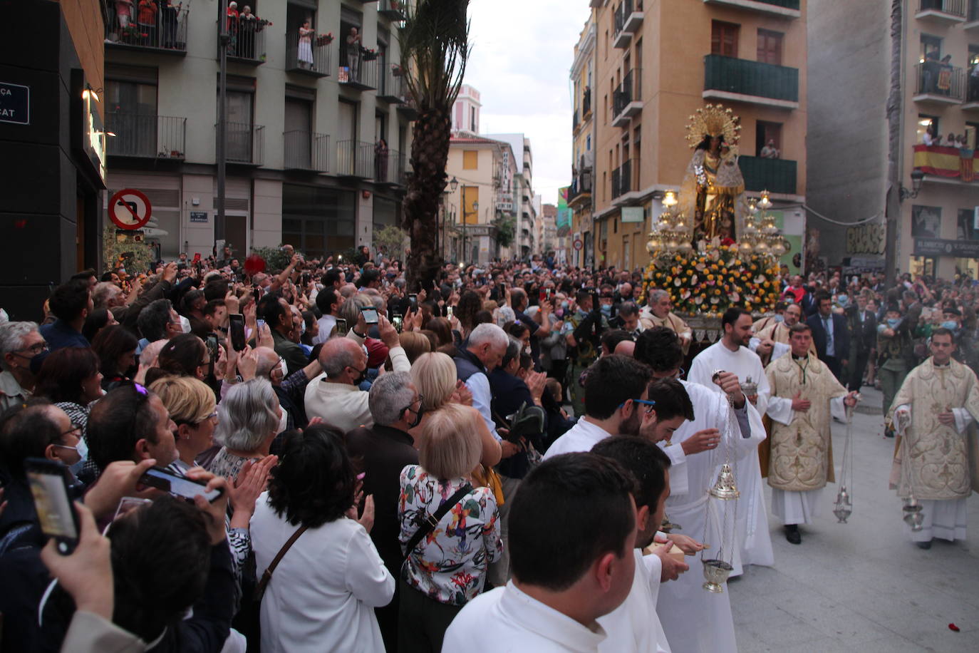 La patrona de Valencia vuelve a procesionar por el centro de la ciudad con dos cambios en el recorrido