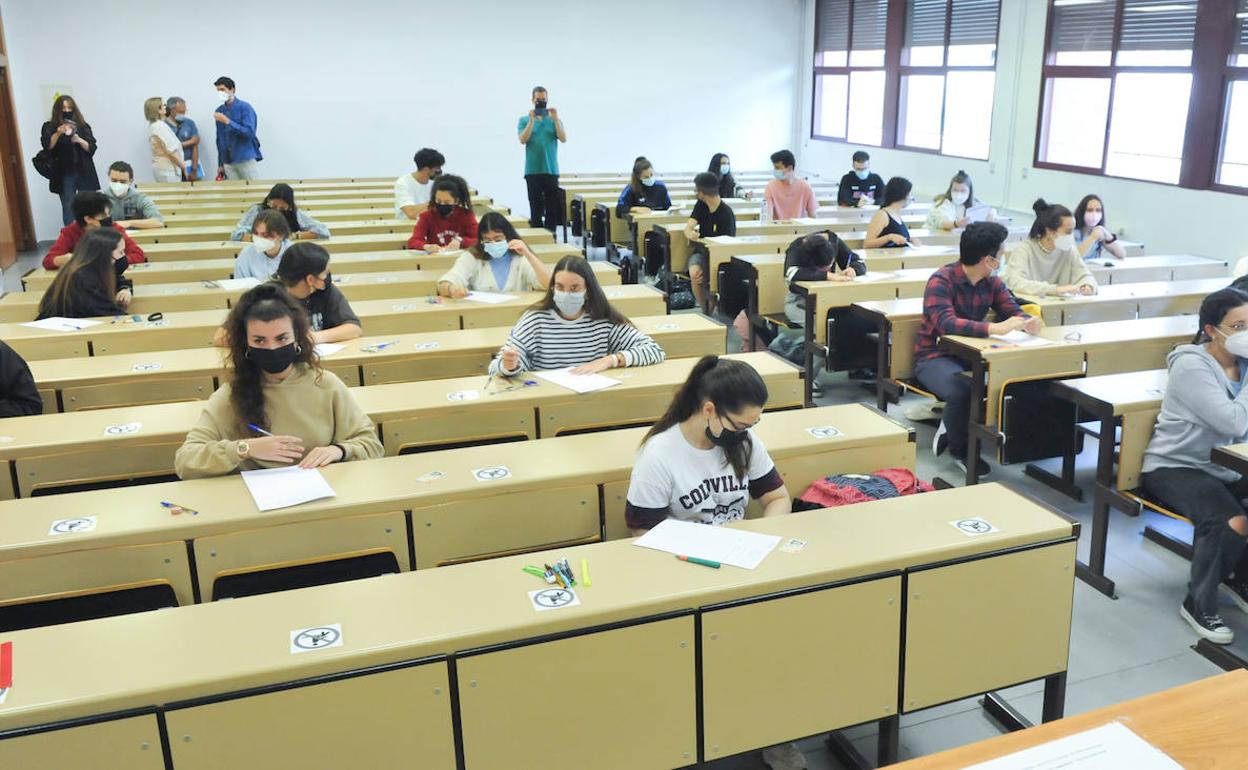 Pruebas de la EBAU en valladolid el curso pasado. 