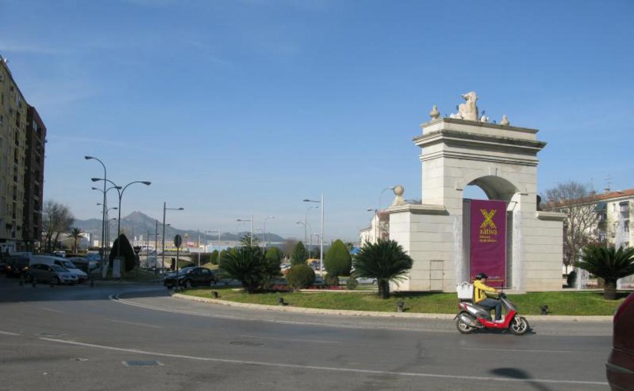 Plaza del País Valencià de Xàtiva, uno de los puntos que la formación de izquierdas ve prioritarios para actuar. 