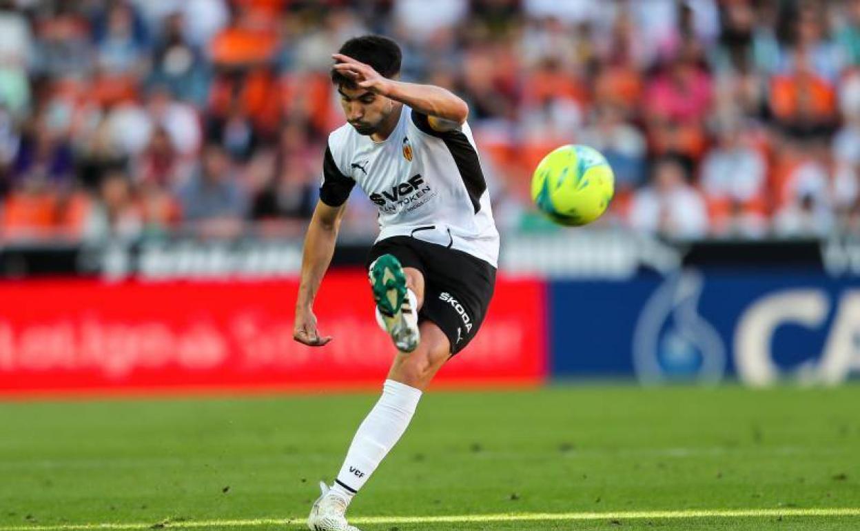 Soler, durante el Valencia-Betis.