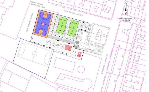 Nueva zona deportiva con pistas de pádel (de 2.700 metros cuadrados) en la pedanía de Castellar-l'Oliveral. 