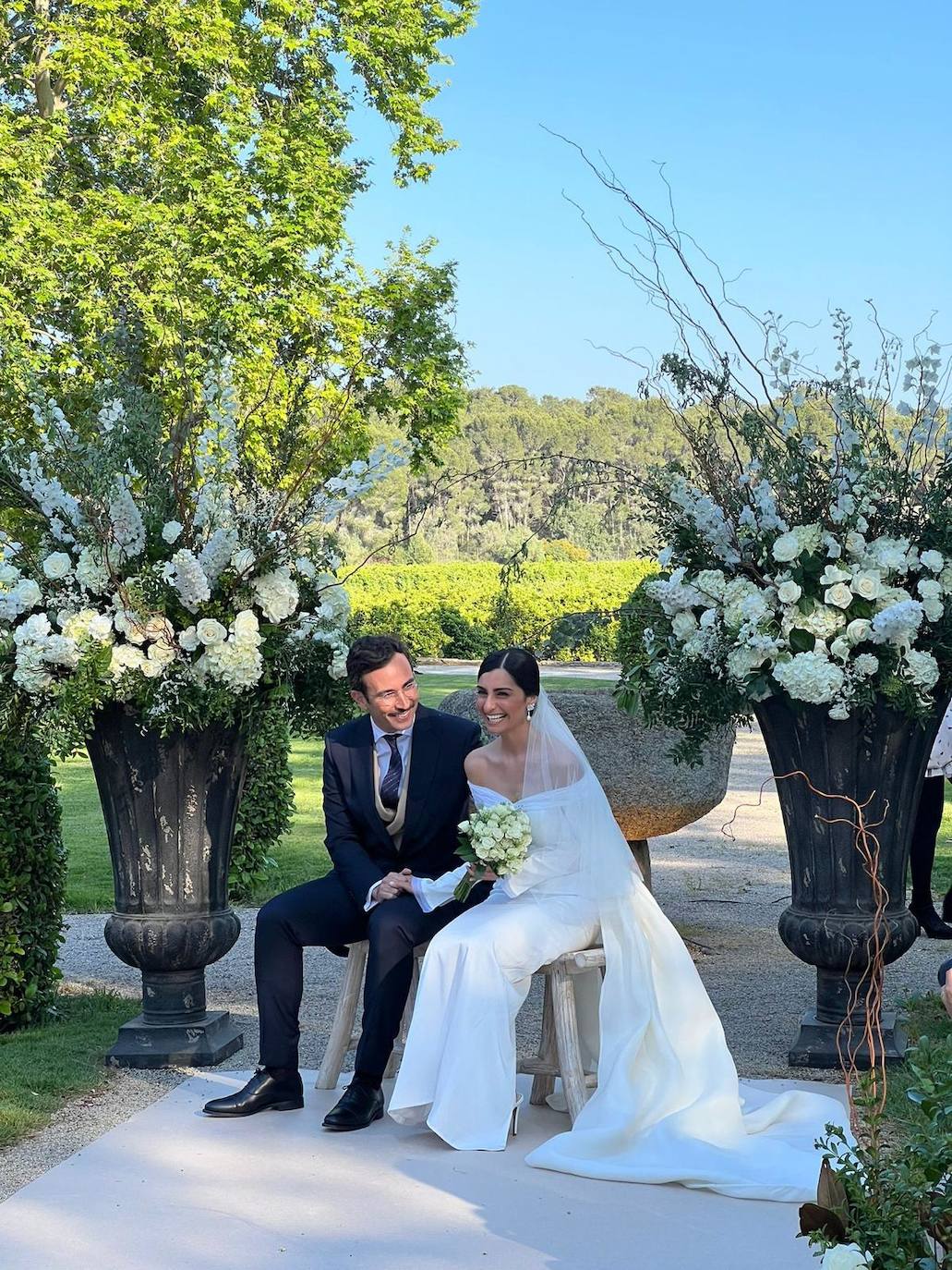 Alberto Eltini y Marina Martín, en la Vallesa de Mandor.