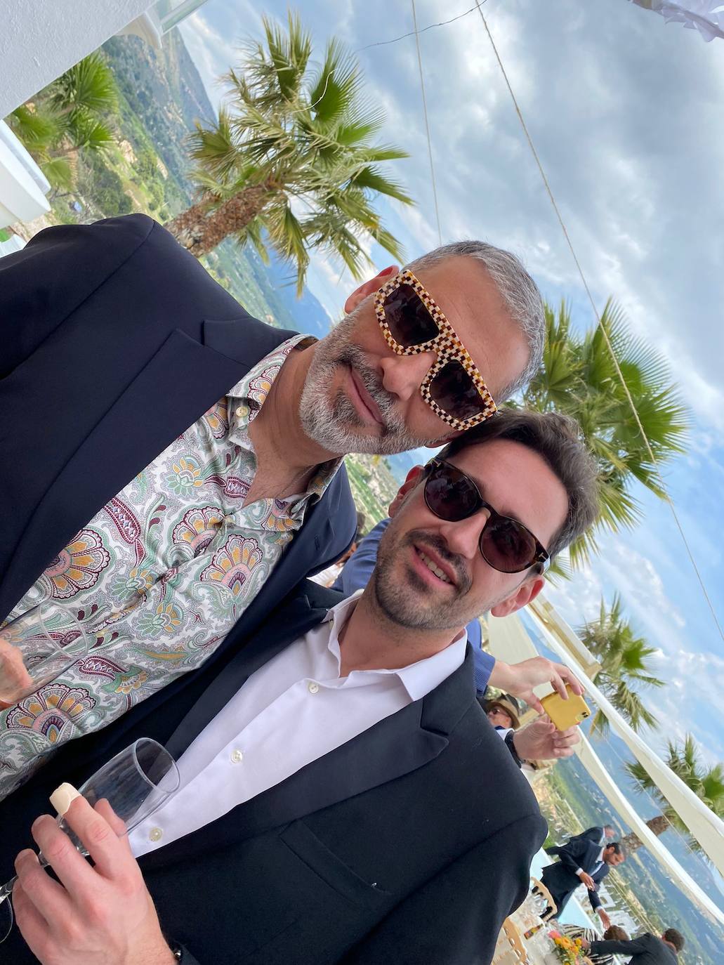 Max Hesse y Álex Jordán, en la boda de Sergio Castells y Sergio Bernabeu.