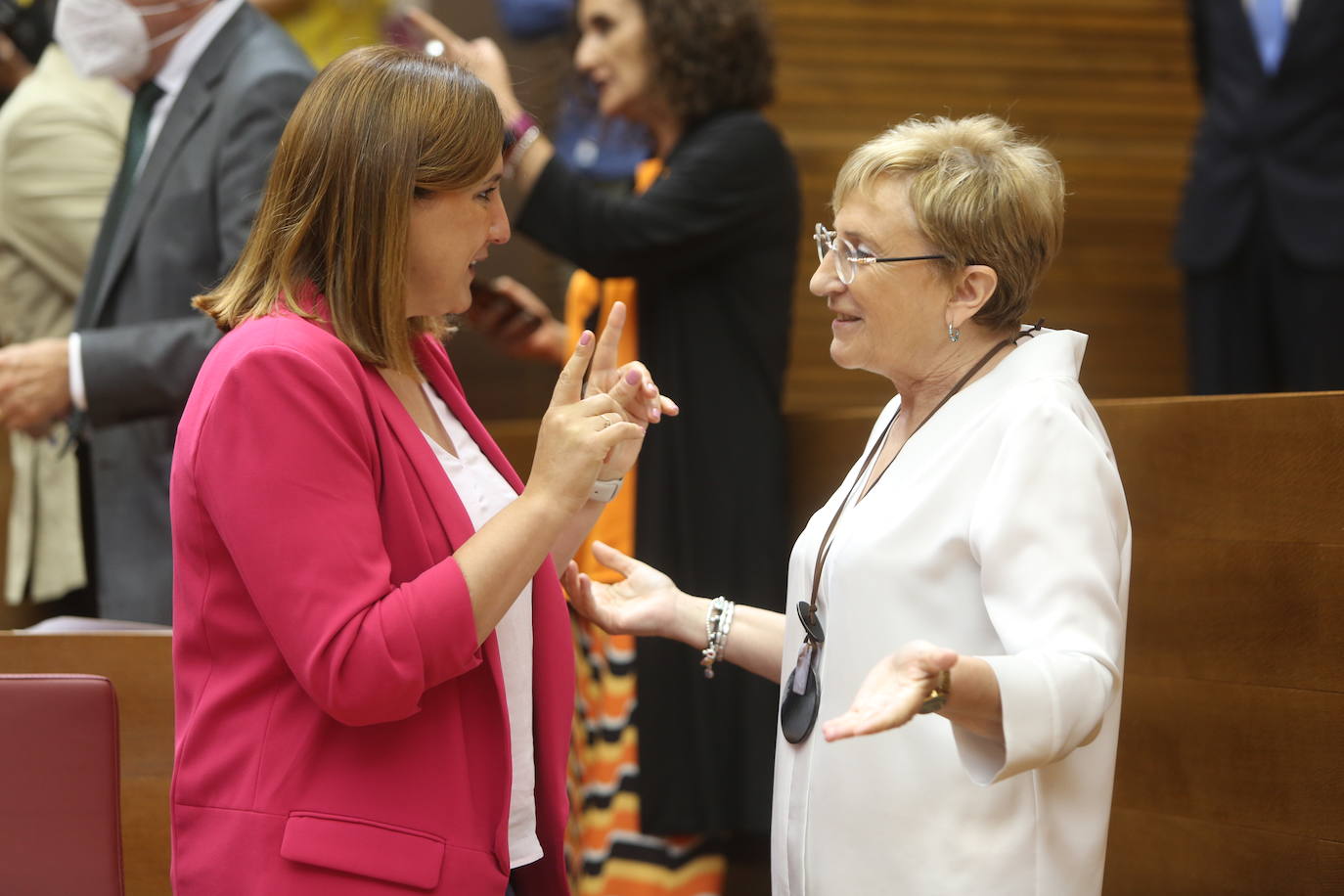 Pleno de Les Corts, con el debut de Ana Barceló como portavoz del PSPV. 