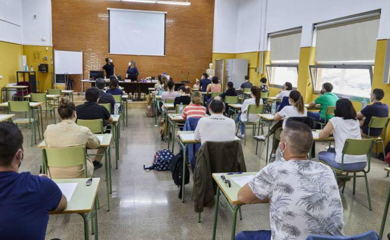 Examen de oposición, en una imagen de archivo. 