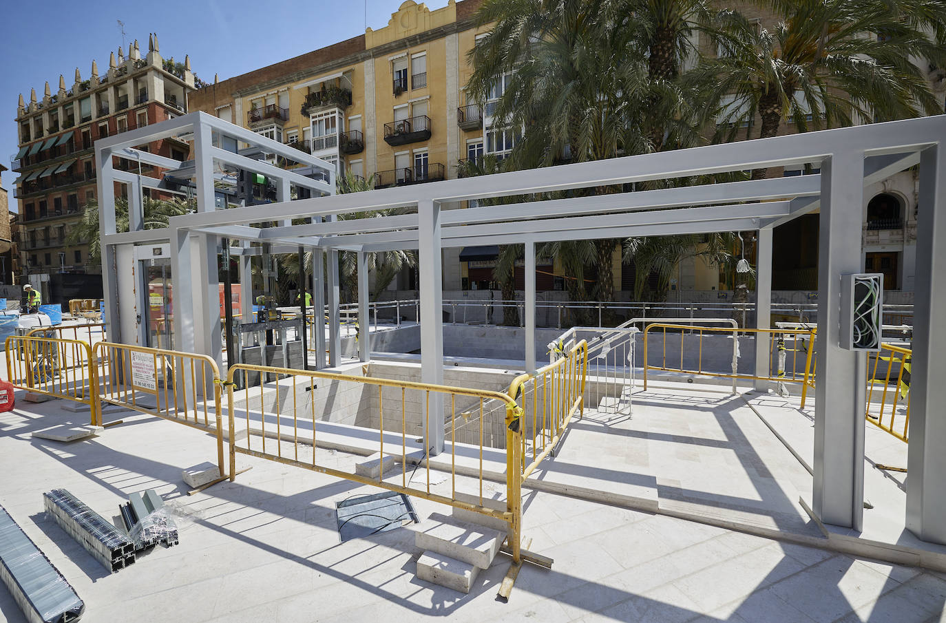 Reforma de la plaza de la Reina de Valencia (19/05/2022). 