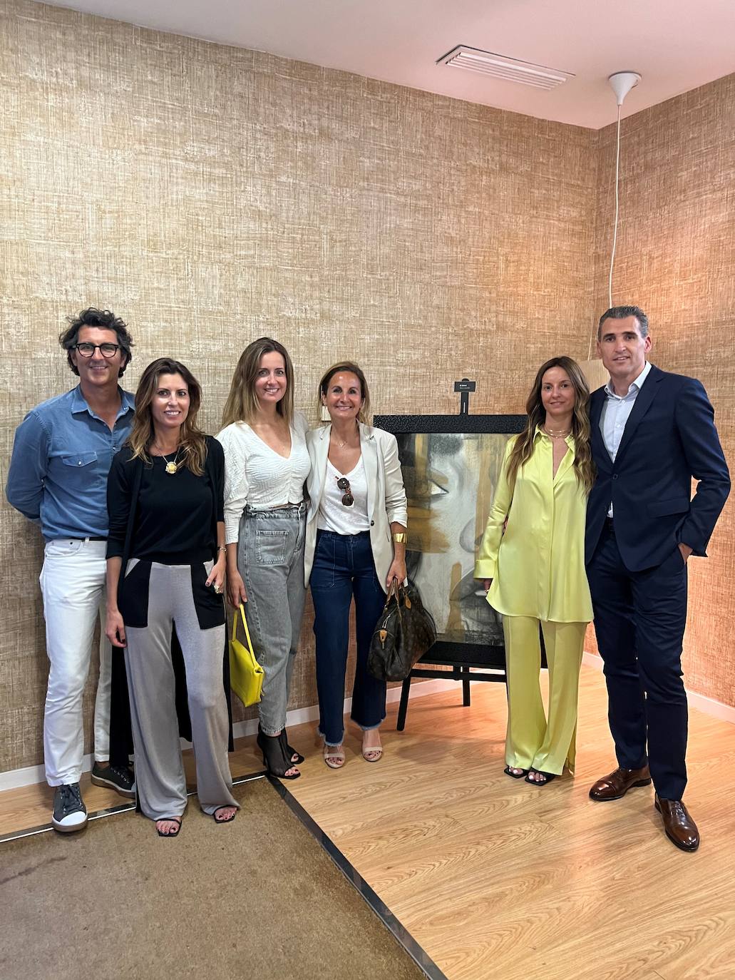 Gonzalo García, María Cosín, Elena Ravelo, Celia Paz, Sandra Montalt y el doctor Marina.