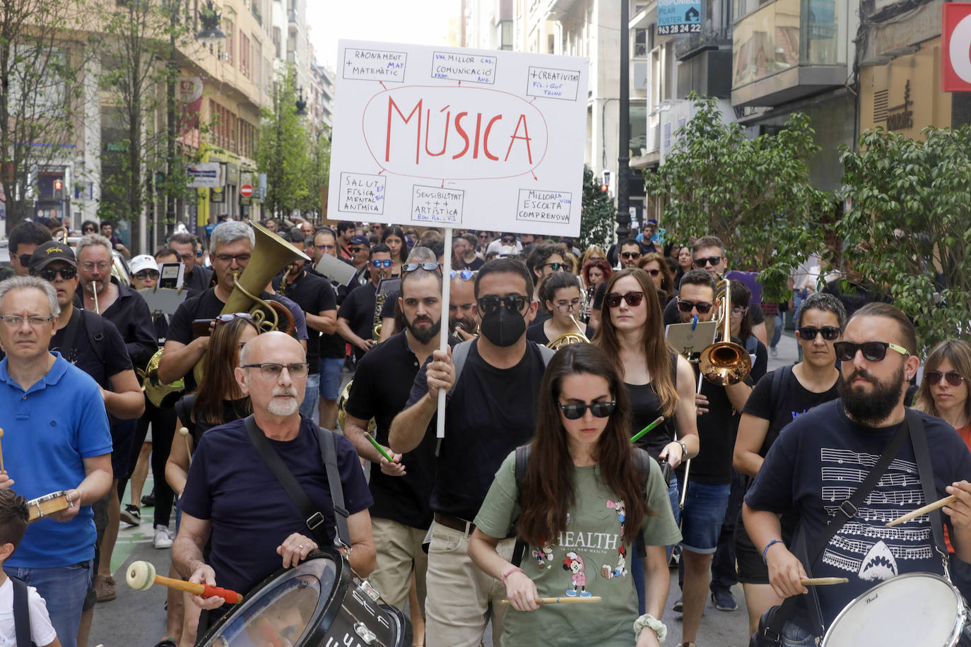 Los profesores se manifiestan contra el borrador que retira la obligatoriedad de la música en el tercer curso de la ESO