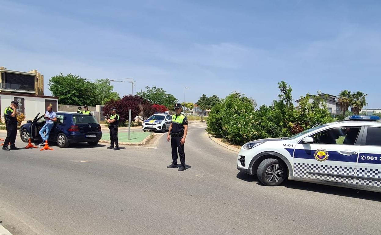 Uno de los controles policiales de estos últimos días. 