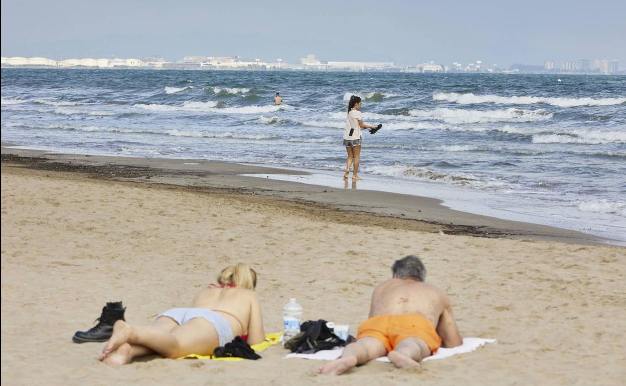 Una playa en Valencia.