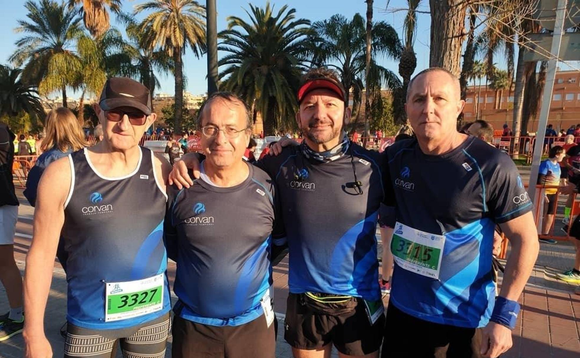 Miembros del Corvan Runners. 