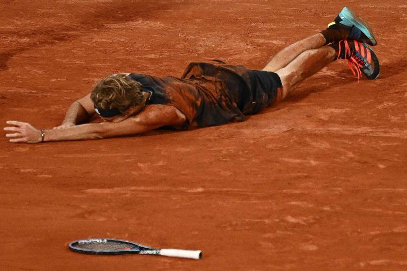 Fotos: Así ha sido la dolorosa lesión de Alexander Zverev