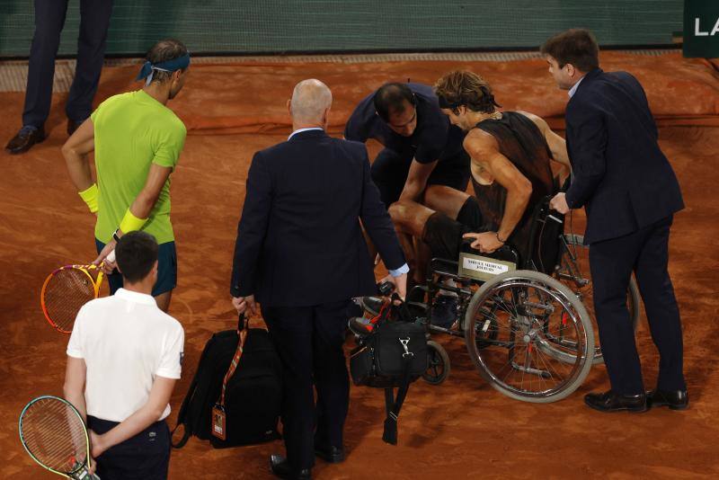 Fotos: Así ha sido la dolorosa lesión de Alexander Zverev