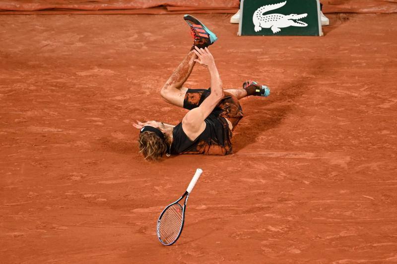 Fotos: Así ha sido la dolorosa lesión de Alexander Zverev