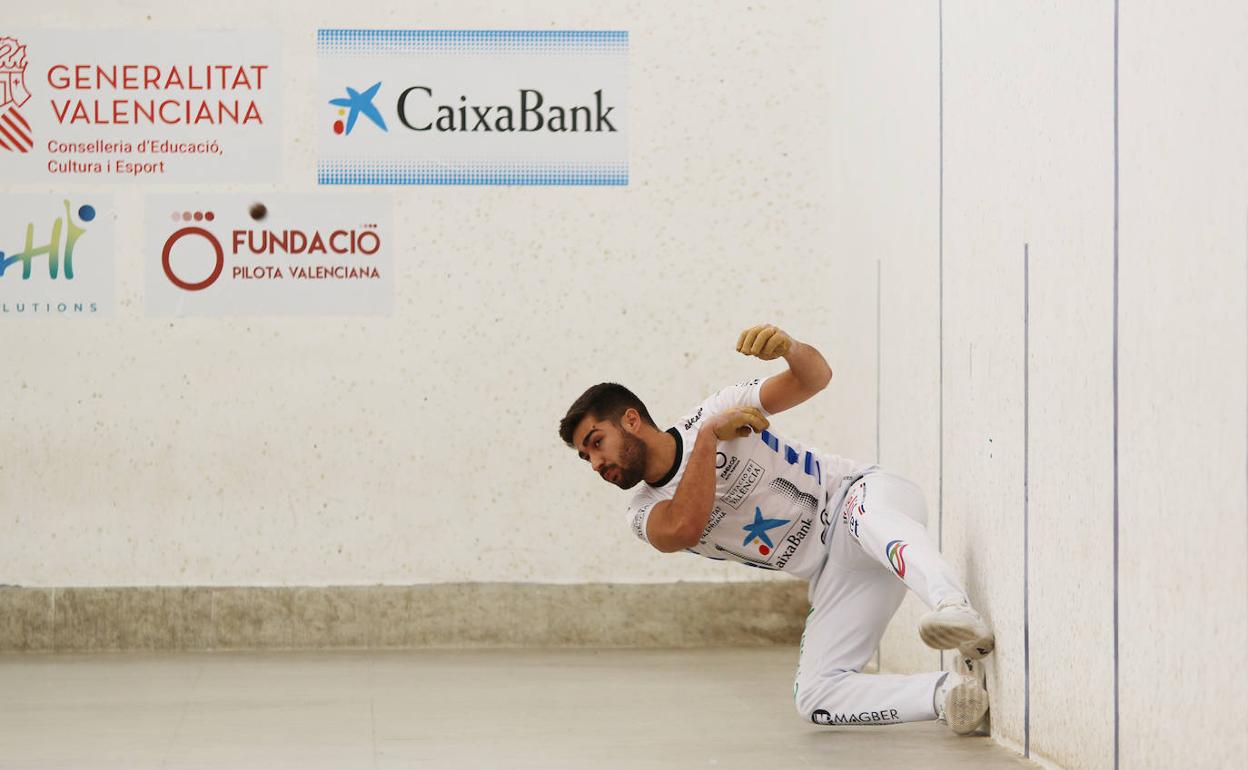 Francés, durante su partida de octavos del Individual. 