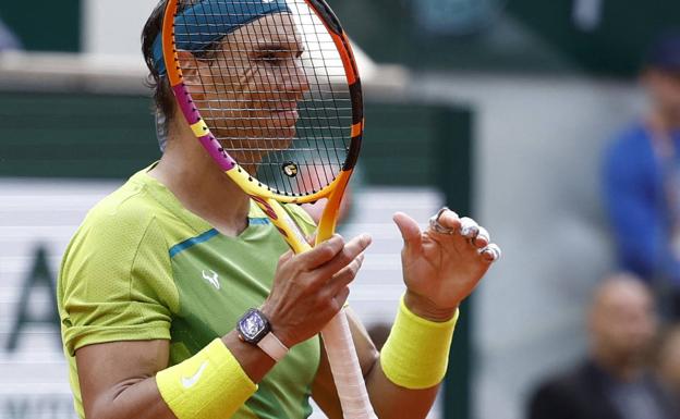 El reloj de Nadal en la final de Roland Garros 2022