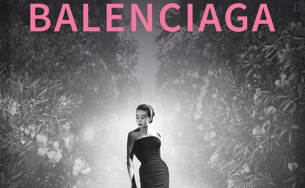 Cartel de la exposición de Balenciaga. 